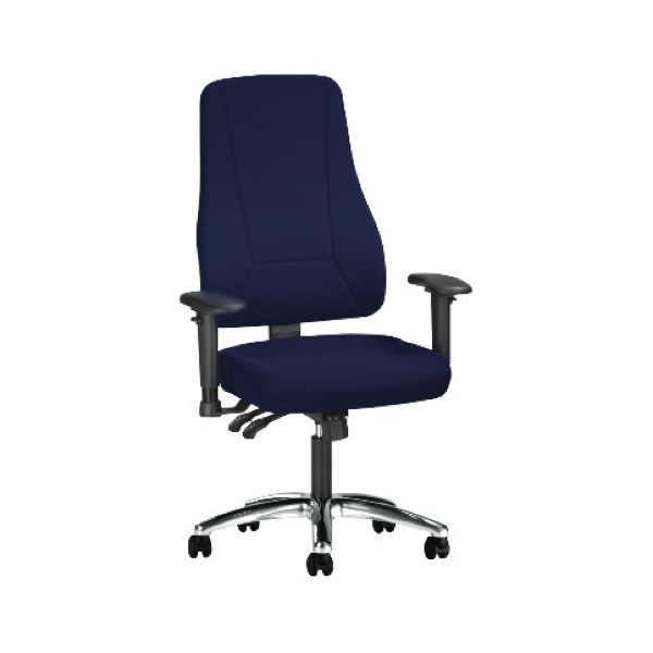 INTERSTUHL YOUNICO 2452 SYNCHRONE CHAIR HIGH BACK BLUE