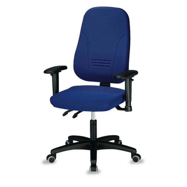 Bürostuhl Prosedia Younico 1451, hohe 3D-Rückenlehne, 3 Stunden-Stuhl, blau