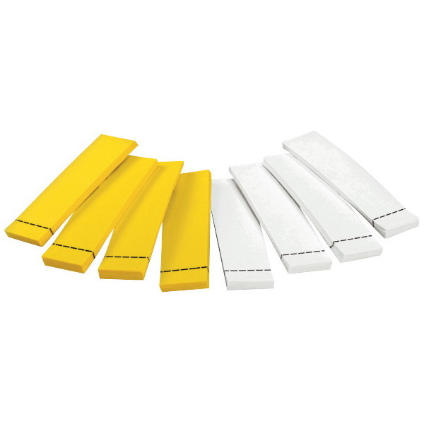 Post-it 2900-WY Super Sticky 25 labels 57,1x15,8mm yellow/white - pack of 8