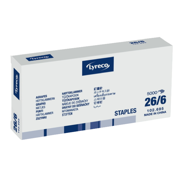 Lyreco Staples No.26/6 - Pack Of 1000