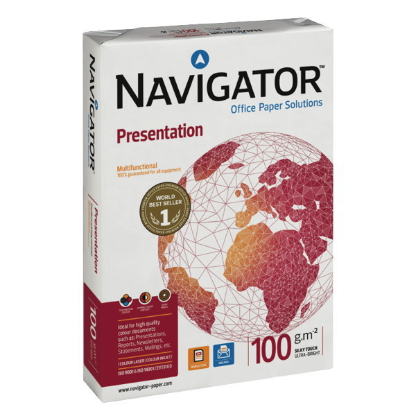 Kopierpapier Navigator Presentation, A4, 100g, weiß, 500 Blatt