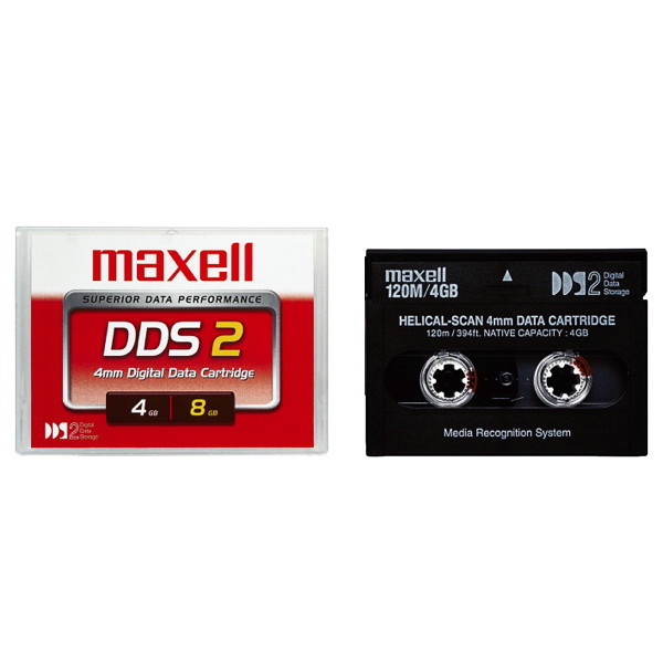 MAXELL DDS-2 4MM DATA TAPE 4GB - LENGTH 120M