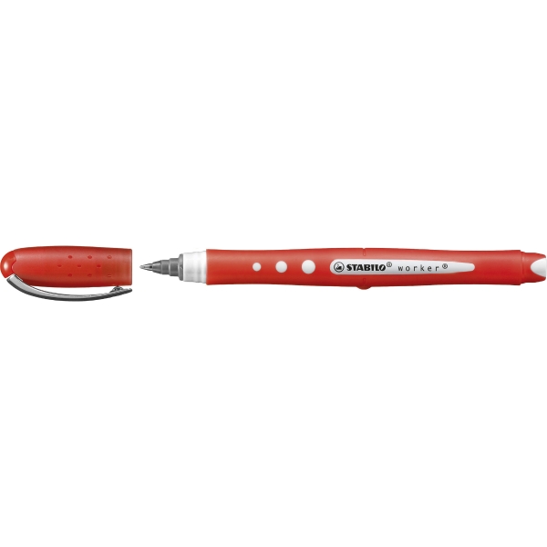 Rollerball - STABILO worker+ colourful - Box of 10 Red