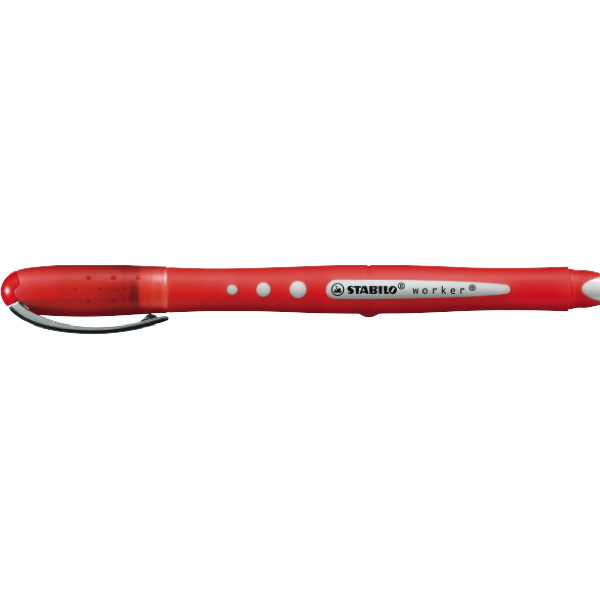 Rollerball - STABILO worker+ colourful - Box of 10 Red