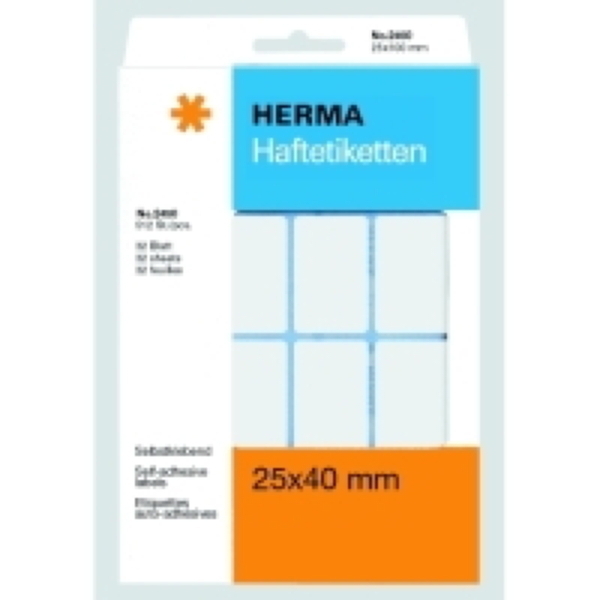 Universal-Etiketten Herma 2450, 25 x 40mm (LxB), weiß, 512 Stück