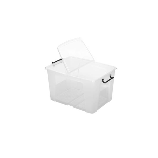 Strata Clear 65 Litre Smart Storemaster Box With Lid L590 X W450 X H350mm