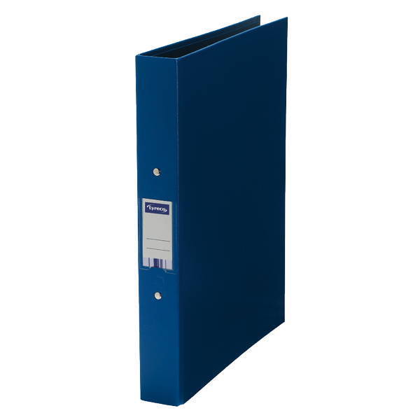 Lyreco A4 25mm Polypropylene 2 Ring Binder - Blue, Pack of 10