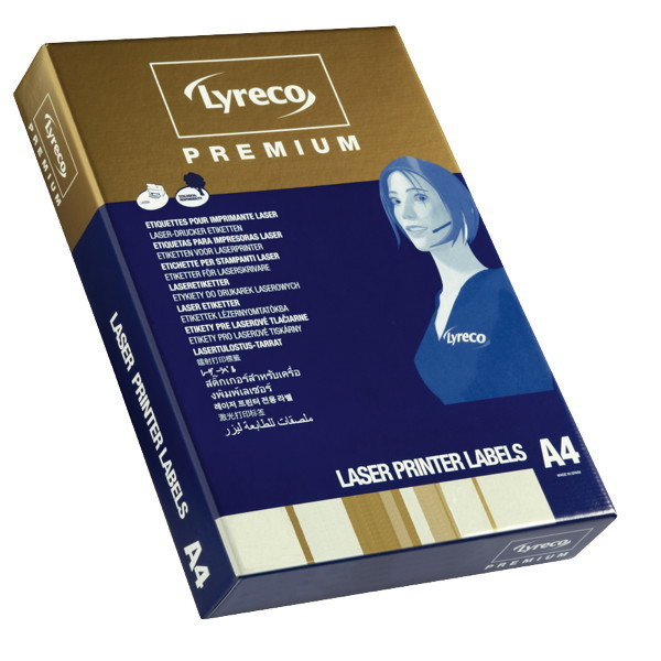 Lyreco Premium Laser Labels 63.5x33.9mm 24-Up White - Pack Of 250