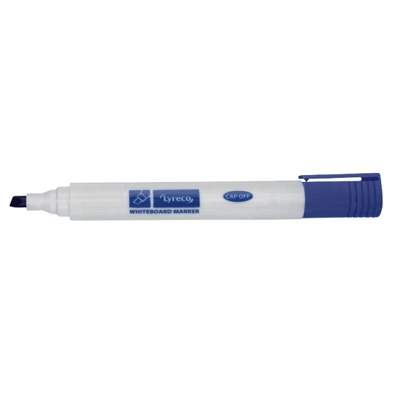 Lyreco Whiteboard Markers Chisel Blue - Pack Of 10