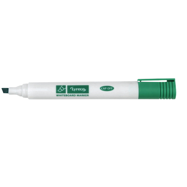 Lyreco Whiteboard Markers Chisel Green - Pack Of 10