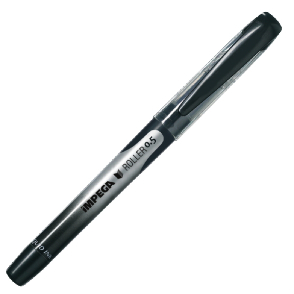 Lyreco Liquid Ink Rollerball Pen Medium Black - Pack Of 12