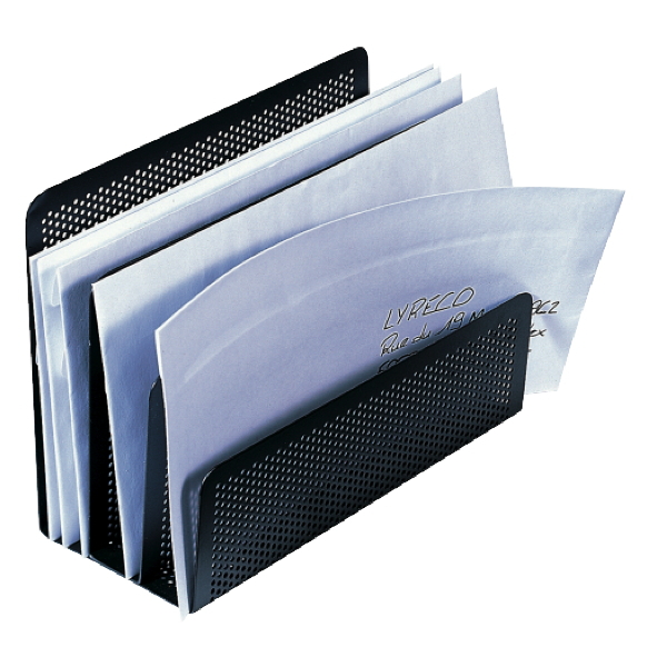 ROLODEX PUNCHED METAL MINI-SORTER BLACK