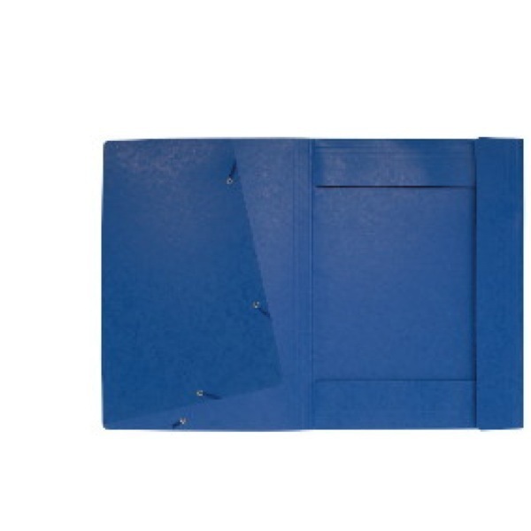 Sammelmappe Exacompta 59507E, A3, aus Karton, mit Gummizug, blau, 5 Stück