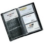 Black Soft Cover PVC Business Card File 120 Card Capacity