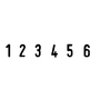 Ziffernbänderstempel Trodat Printy 4846, 6 Bänder, Schrifthöhe: 4mm, selbstfärb.