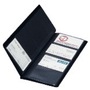 Oxford Black 225 X 125mm PVC Business Card Holder 96 Card Capacity