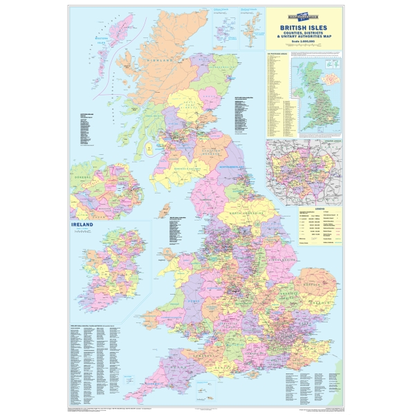 British Isle Counties And Region Map