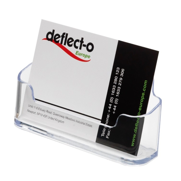 Deflecto Single Landscape Business Card Holder