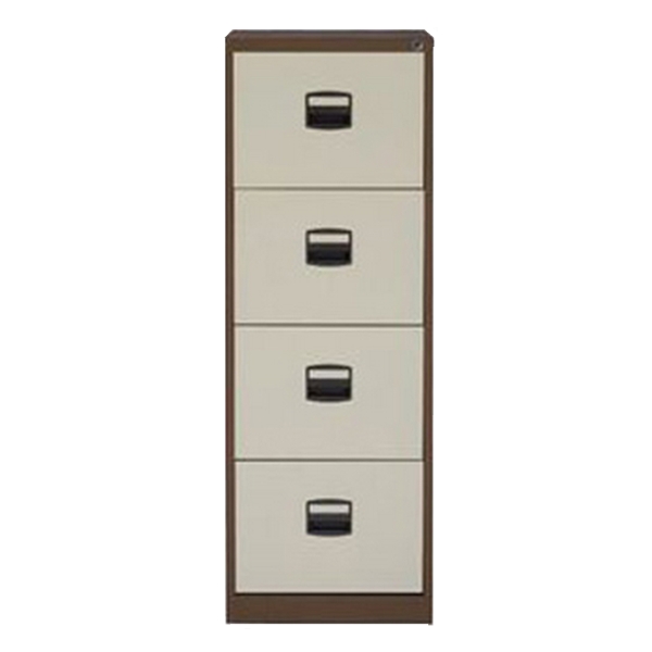 CONTRACT MIDI FILING CABINET 4 DRAWER COFFEE / CREAM