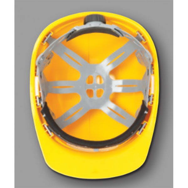 Delta Plus Zircon Un-vented Yellow Safety Helmet With Manual Adjustment