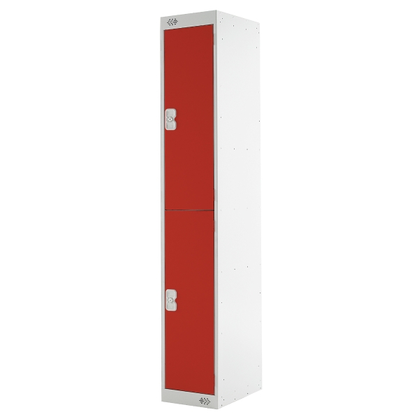 Locker 1800H X 300W X 450D, 2-Door, Red