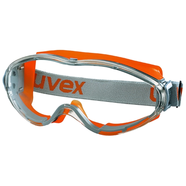 Uvex Ultrasonic Safety Goggles Clear Orange Frame 9302-245