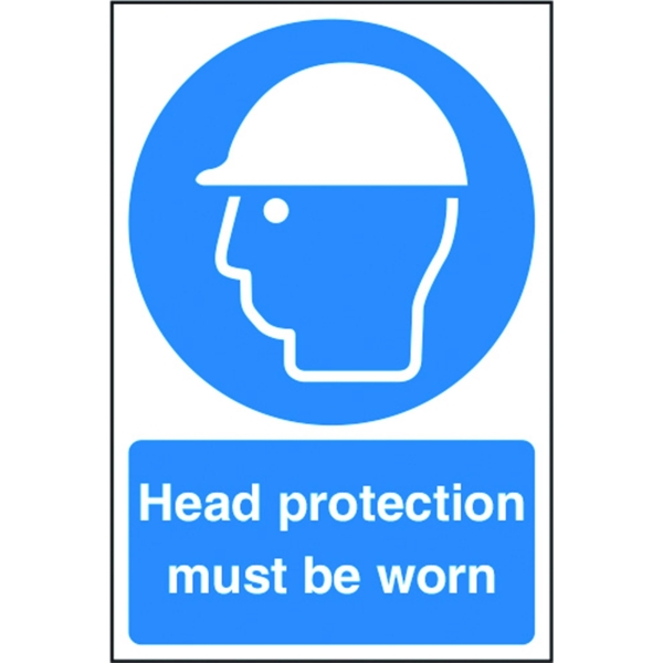 Head Protection Sign 600X400mm