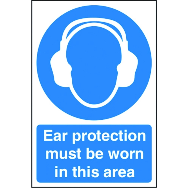 Ear Protection Sign 600X400mm