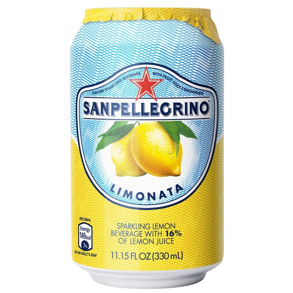 San Pellegrino Lemon Sparkling Fruit Beverage 330ml - Pack of 24