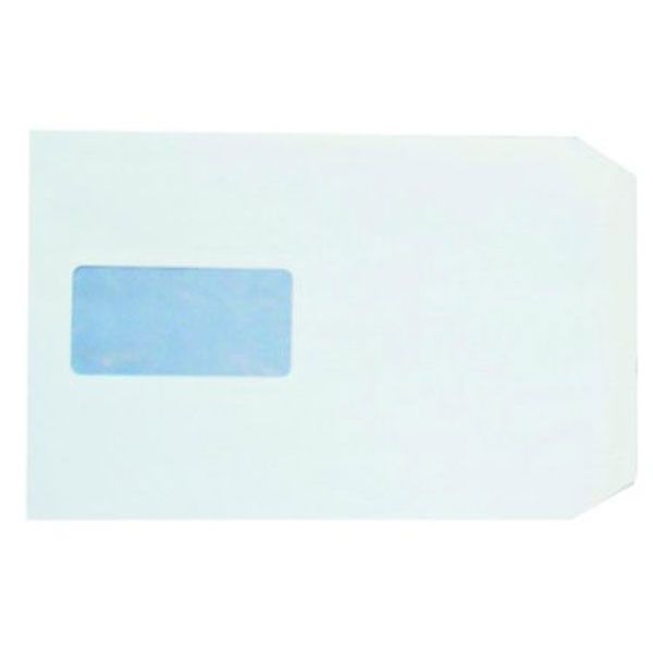 Lyreco White Envelopes C5 S/S Window 80gsm - Pack Of 500