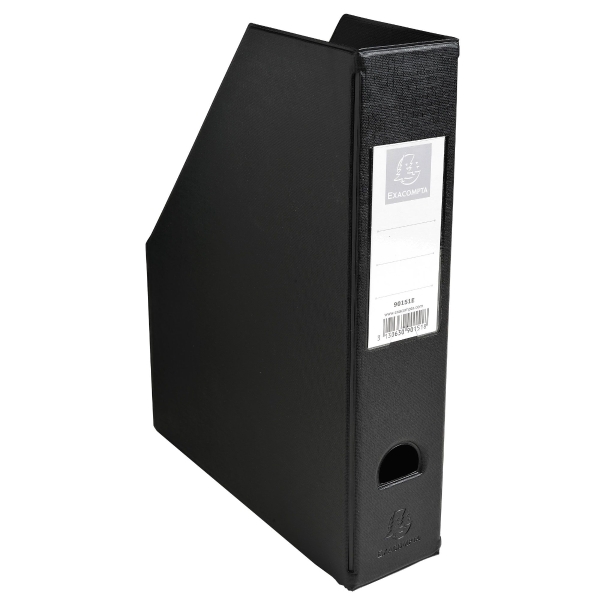 Exacompta 70mm Wide Spine Magazine File - Black