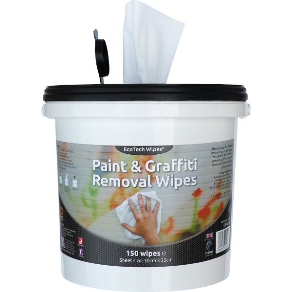 Paint And Graffiti Removal Wipes - Tub of 150