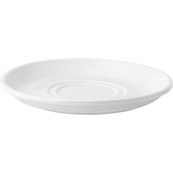 White Double Well Saucer 150mm - Pack of 24