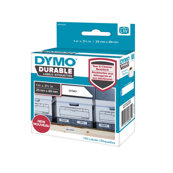 RL1700DYMO1933083 D1 DURABLE LAB 25X25WH