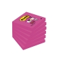 Post-It 654-6SS-Pink Super Sticky 76X76mm Fush Pk6