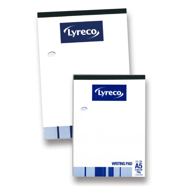 LYRECO WRITING PAD A5 70SHT