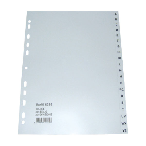 BANTEX 6286 INDEX A-Z PVC A4