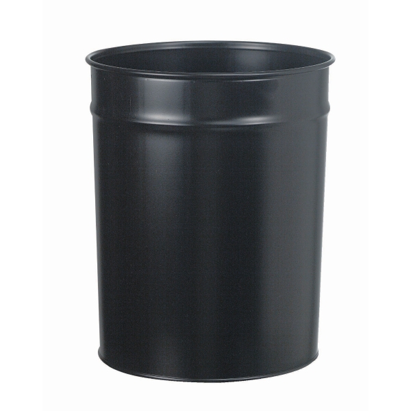 WASTE BIN METAL 20L BLK