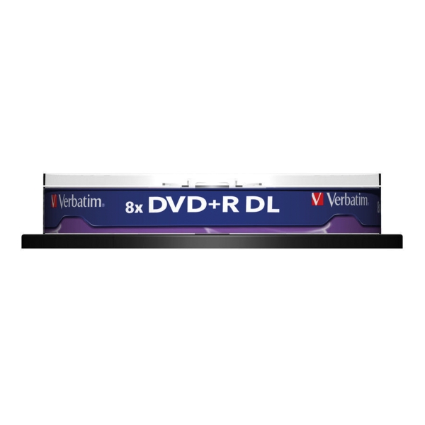 PK10 VERBATIM DVD+R DL 8.5GB 8X SPINDLE