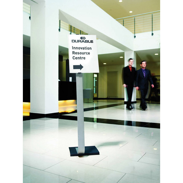 DURABLE 4813-23 INFO SIGN STAND A3 ALU