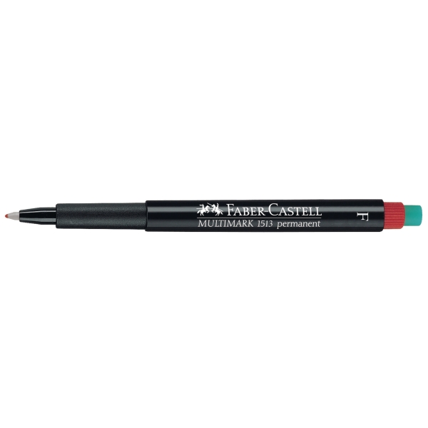 FABER-CASTELL OHP+CD PERM PEN S/FINE RED