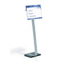 DURABLE 4813-23 INFO SIGN STAND A3 ALU