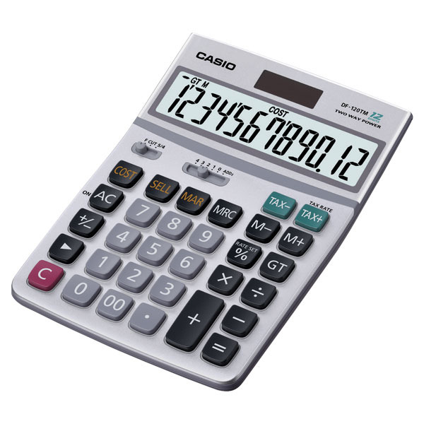 CASIO DF-120TM DESKTOP CALCULATOR 12DIGITS