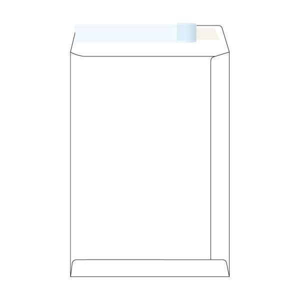 Tašky samolepicí bílé C4 (229 x 324 mm), 250 ks/balení