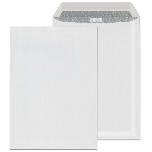 Tašky jednoduché bílé C4 (229 x 324 mm), 250 kusů/balení