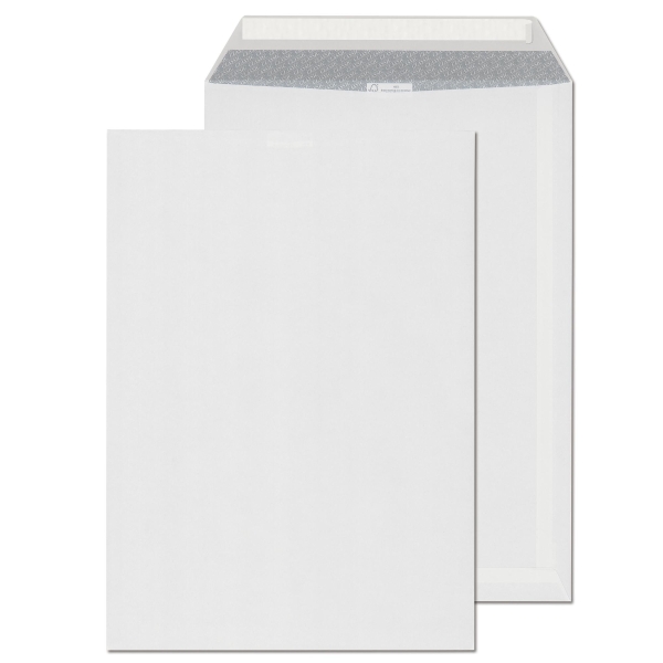 Samolepicí bílá obálka s krycí páskou B4 (250 x 353 mm), 250ks/balení