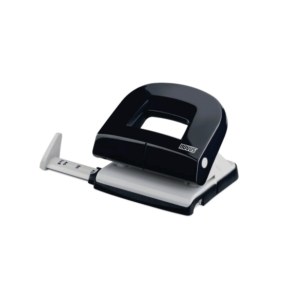 NOVUS E216 2HOLE PAPER PUNCH 16SHT BLK