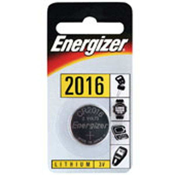 ENERGIZER CR2016 LITHIUM BATTERY 3V