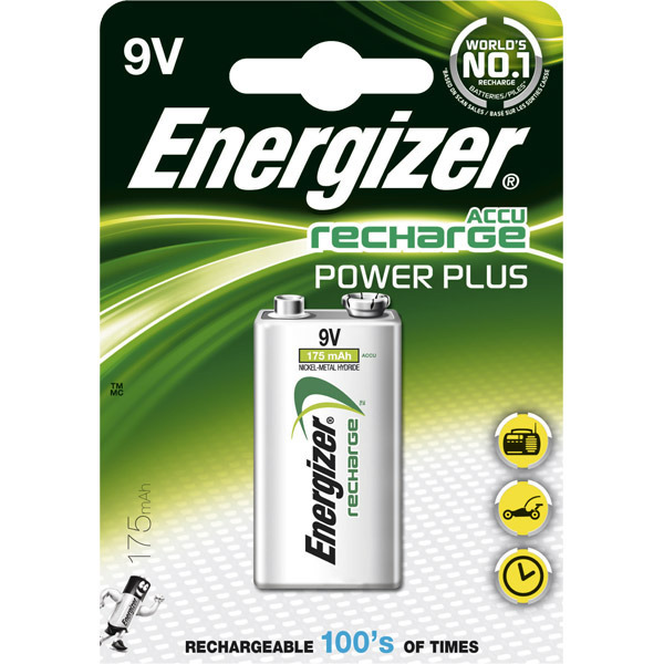 Energizer Rechargeable Battery 9V / Hr22 - Pack Of 1