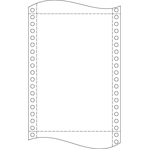 Krpa Computer-Endlospapier, 54 g/m², 24 × 30,5 cm, 4-fach, 500 Blatt